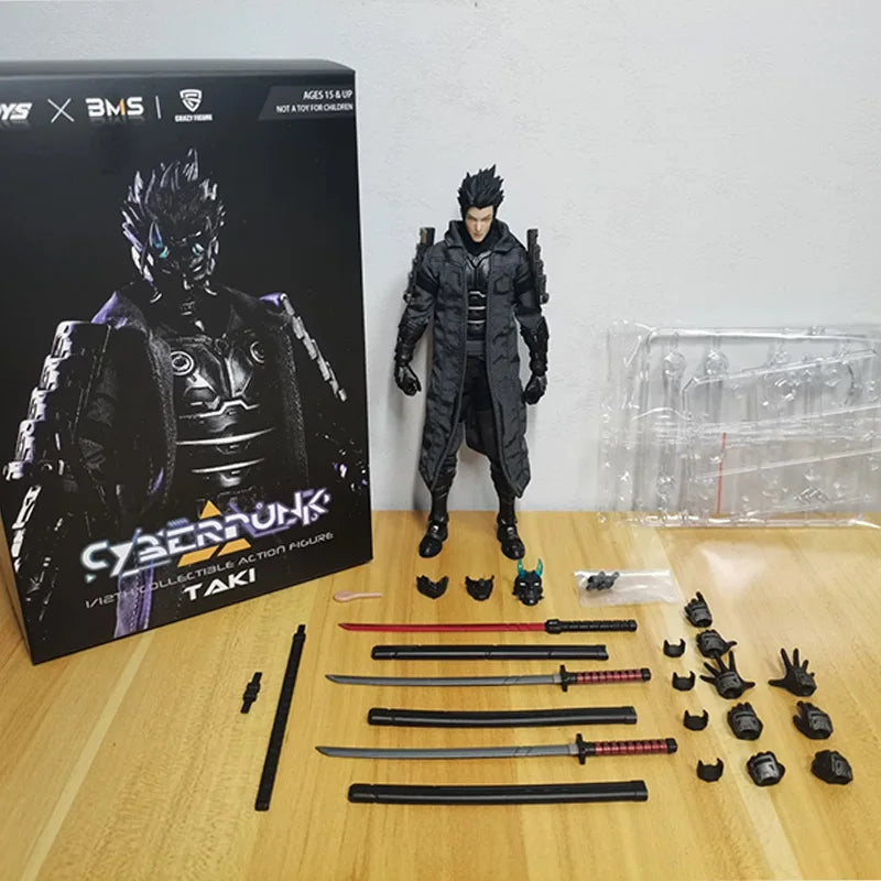SALE VTOYS VSD010 1/12 Scale Male Soldier Cyberpunk Japanese Samurai Taki 6inch Action Figure Doll Collection Limited Edition