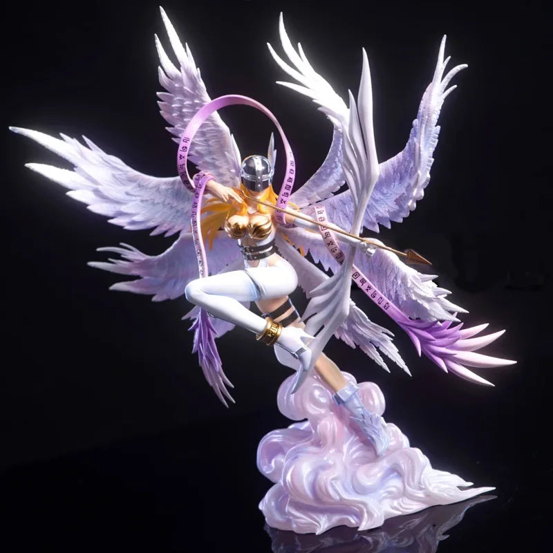 26 cm Digimon Adventure Figur Angewomon Figuren Bogenschießen Angewomon Figur Puppe Statue Sammlung Modell Kind Individuelle Spielzeug Geschenke