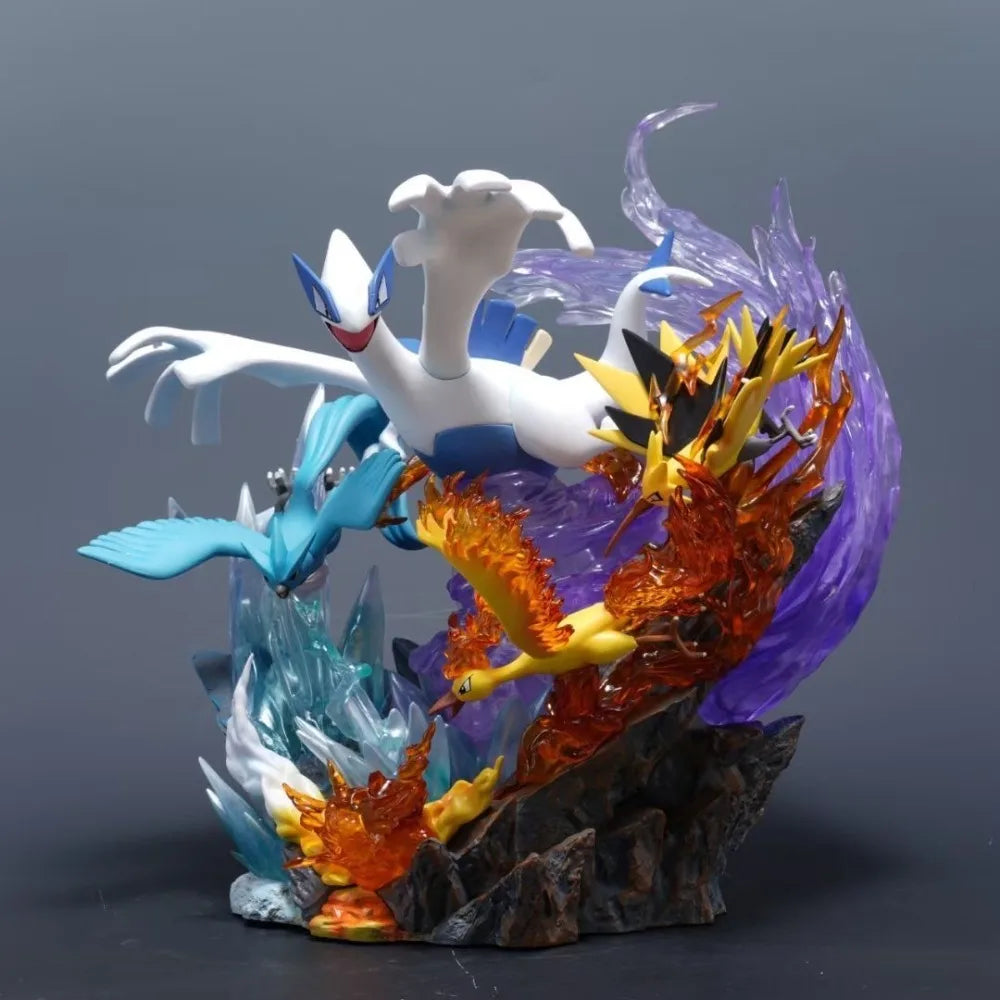 31cm/12.2in Anime Pokemon Figure Legendary bird Pokemon Action Figures Pvc Statue Collection Model Toys Gifts