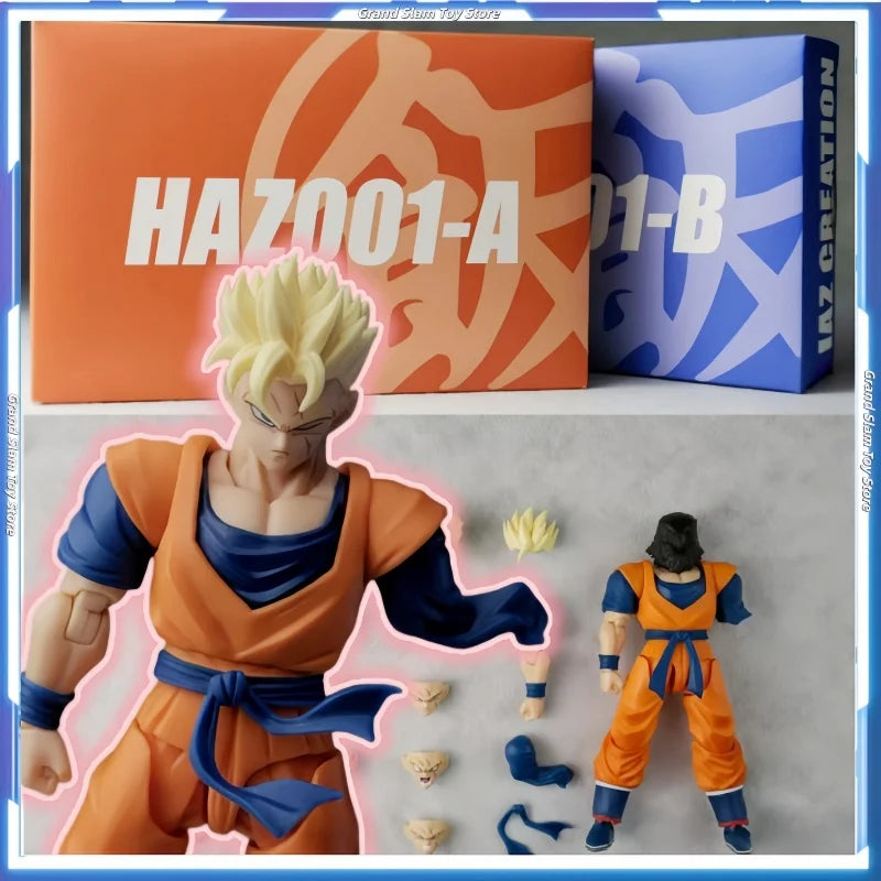 New Ha Toys Anime Action Figure Haz001 Dragon Ball Z Shf Super Saiyan One-Armed Hero Gohan Statue Model Collectible Gifts Toys