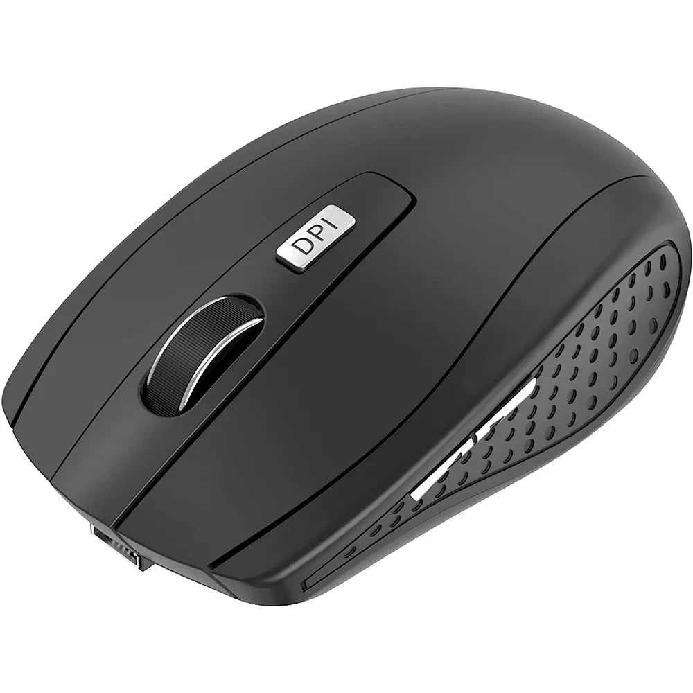 2.4G Wireless Mouse Portable Ergonomics Mouse Mobile Optical Office Mouse Adjustable 1600DPI Levels for Notebook Laptop MacBook