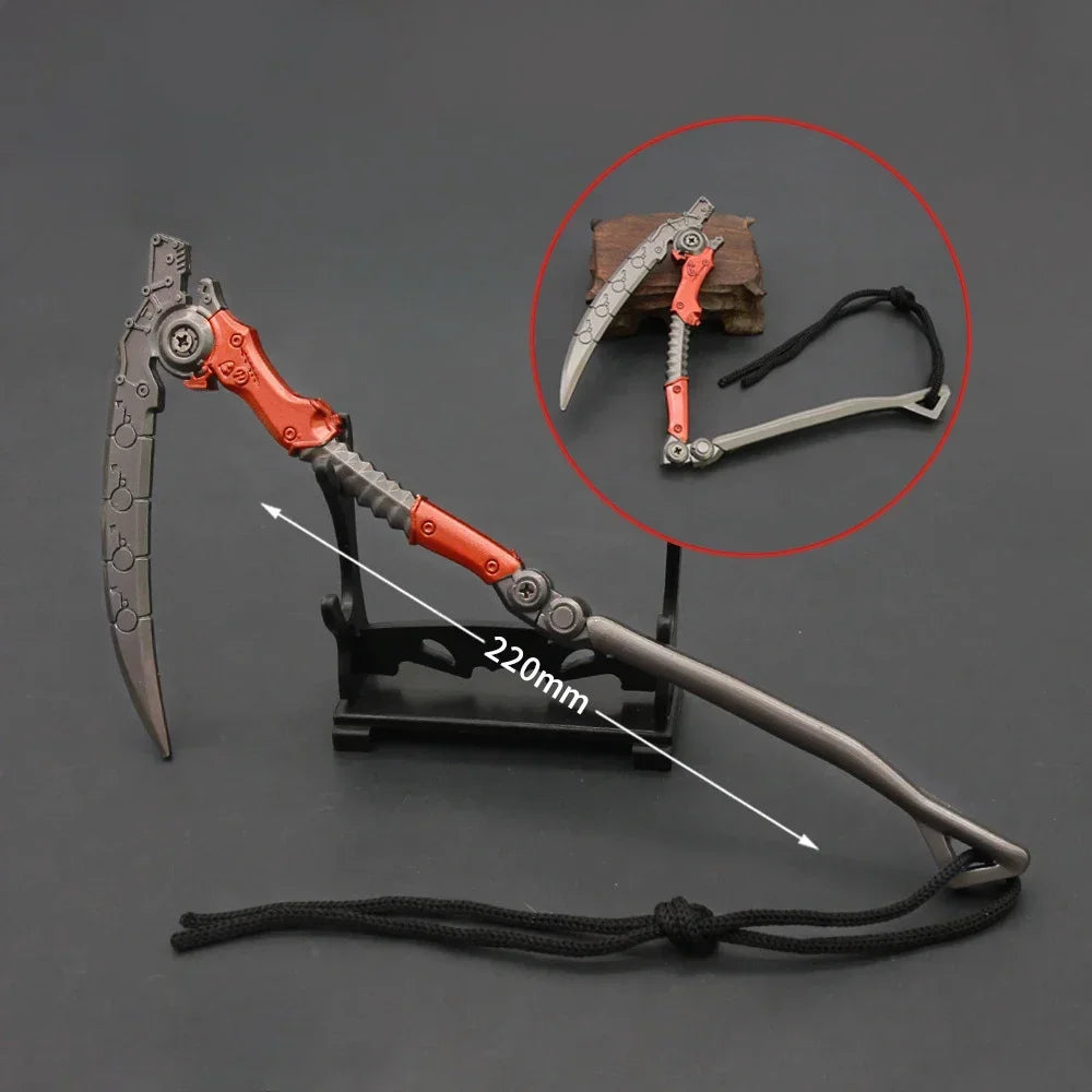 Apex Legends Heirloom Weapon Keychain18cm Dead Man's Curve Game Swords Metal Model 1 Real Katanas Coaplay Prop Gifts Toys Knife