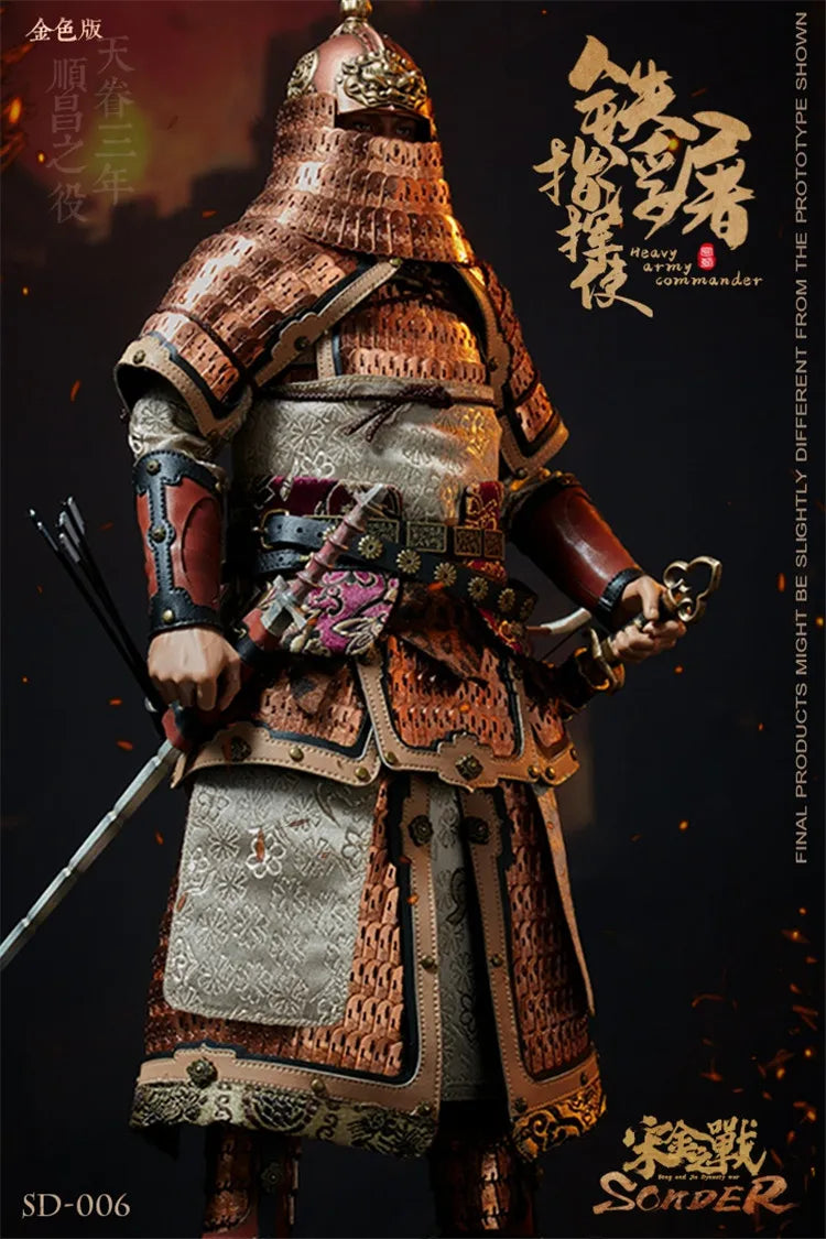 Sonder Sd006 1/6 Ancient Chinese Soldier Commander Jin Dynasty  Soldier Combat Suit Version 12" Action Figure Model Collection