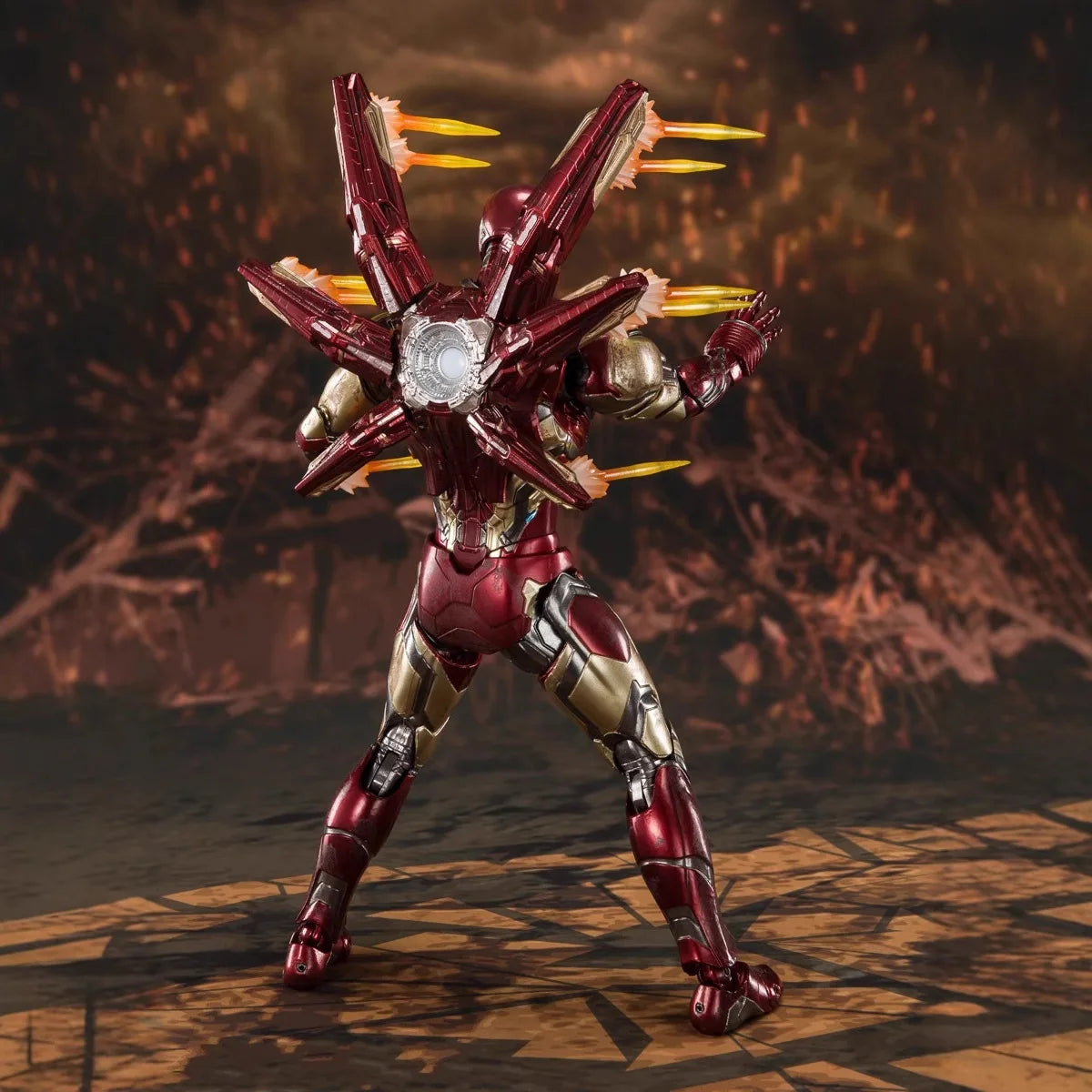 Alliance 4 Final Battle SHF Ultimate Iron Man Joint Mobile Handheld Gift Model Box Desktop Ornament