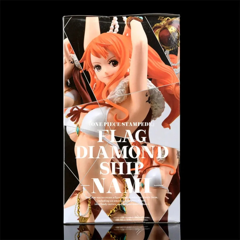 In Stock BANDAI Original Banpresto GLITTER GLAMOURS SPLASH STYLE ONE PIECE Nami Action Figures Model desktop Ornament Toys Gifts