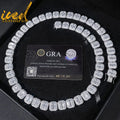 13 мм колие с верижка от моисанит S925 сребро багети за мъже, бижута Iced Out Chain Hip Hop, с диаманти, тестер с GRA Free S