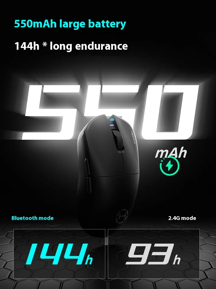 Edifier Hecate G3M pro Подобрена безжична геймърска мишка с три режима, лека и ергономична конструкция, Paw3395 за електронни спортове, аксесоари за компютър