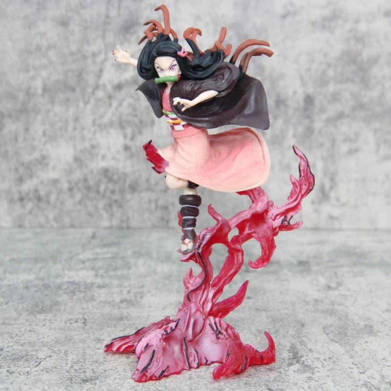 26cm Demon Slayer Dolls Akaza Action Figure Figma Kimetsu No Yaiba Hakuji Figurine Demon Statue Аниме PVC Колекция Модели Играчки