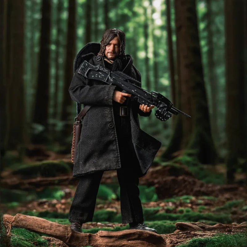 In Stock Hiya 1/12 The Walking Dead：Dead City Season 2  Daryl Dixon Action Figure Birthday Present Favorite Desktop Ornaments