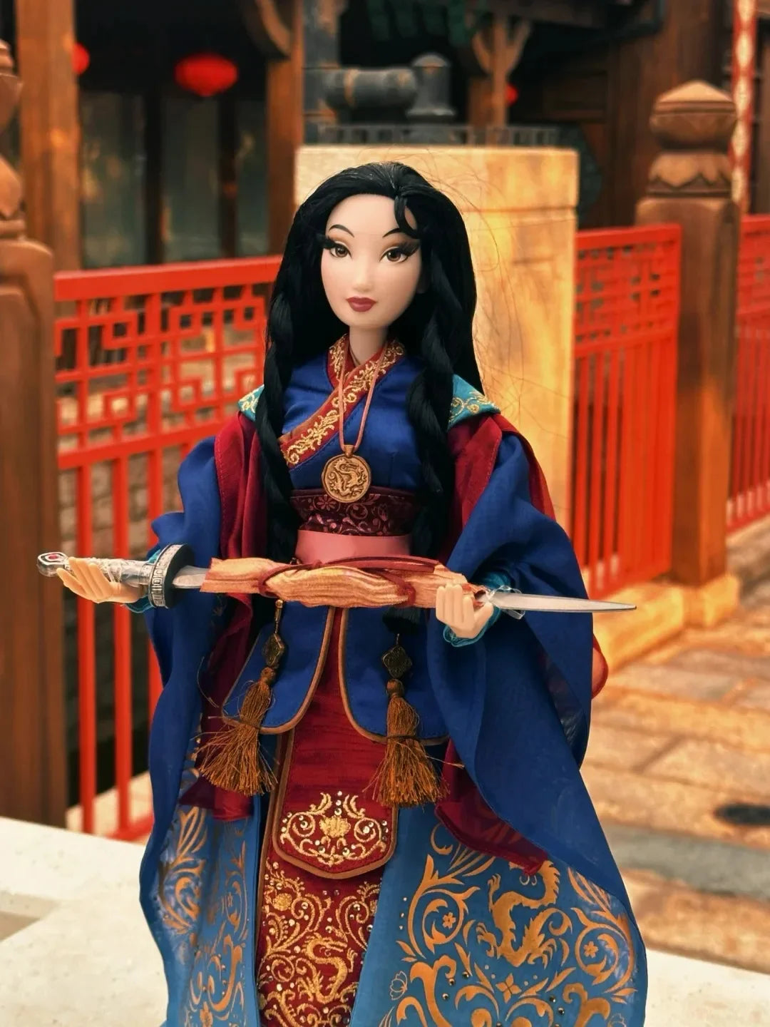 Original Disney Hua Mulan Limited Edition Collection Figure 18 Inches Hua Mulan Chinese Style Action Figurine Doll Anime Model