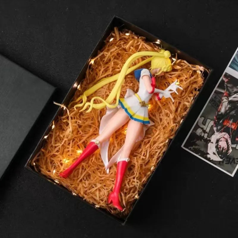 Moon Anime Figure Tsukino Usagi Action Figurine Pvc Statue Model Collectible Ornament  Decor Toys Kids Christmas Gifts