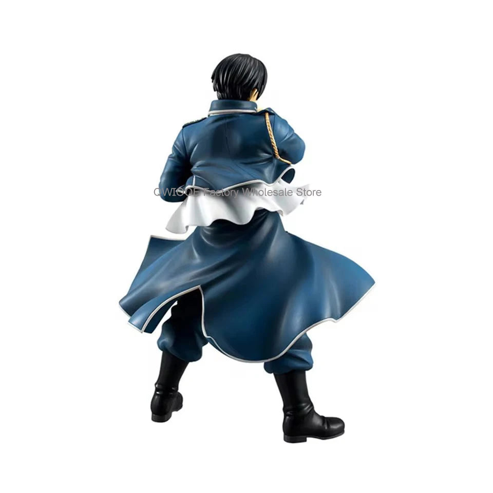 Original Genuine Fullmetal Alchemist 19cm Colonel Roy Mustang PVC Action Figure Anime Figurine Toys QWIOOE Drop Shipping