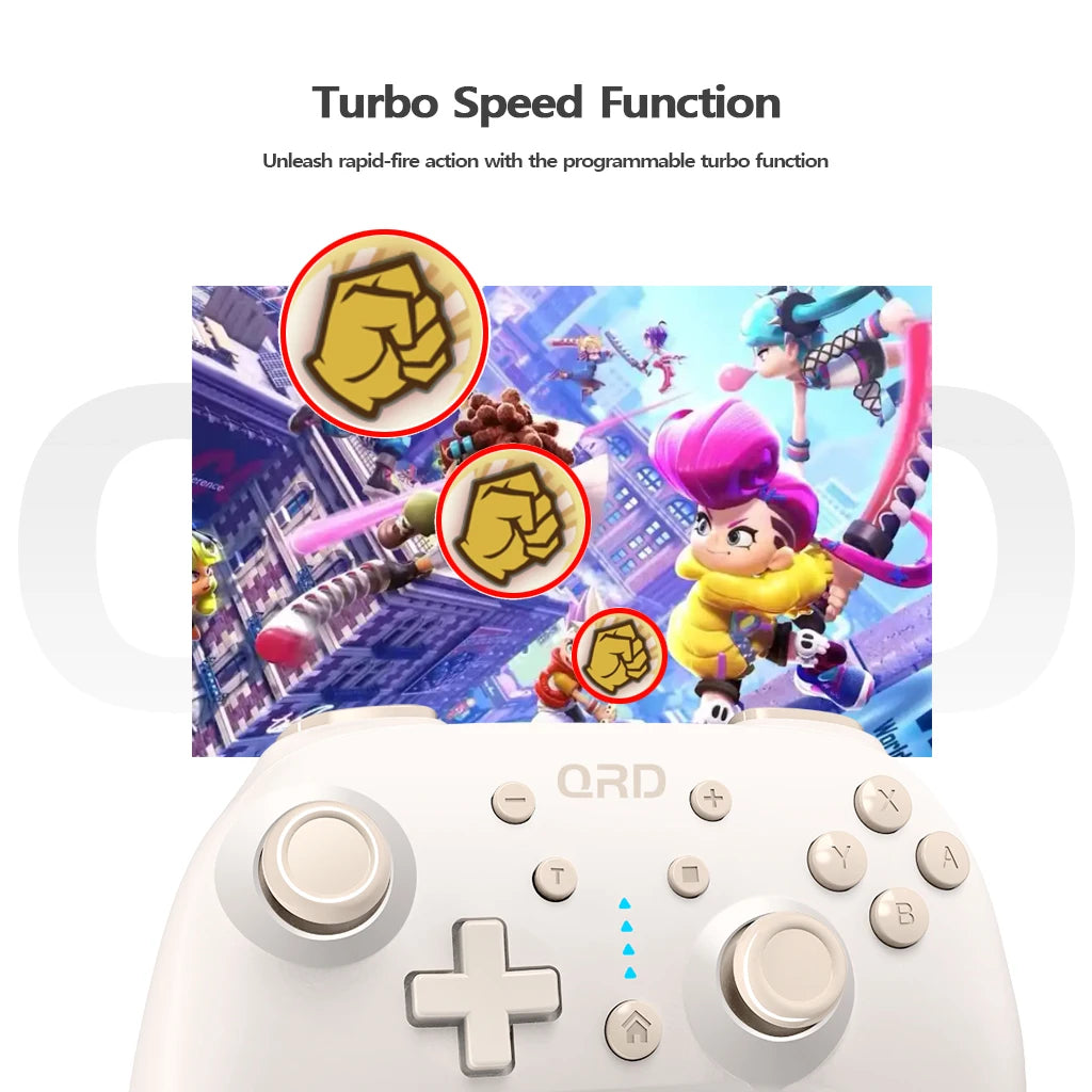 New QRD Junior E5 Wireless Gamepad for Switch 2 Switch/OLED/Lite/Android/iOS/PC Mini Bluetooth Controller Candy Color かわいい