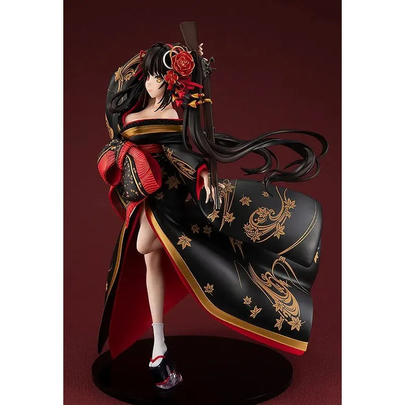 100% Original:DATE A LIVE Tokisaki Kurumi Sakuran 23.8cm PVC Kimono beauties Anime Figure Model Toys Figure Collection Doll Gift