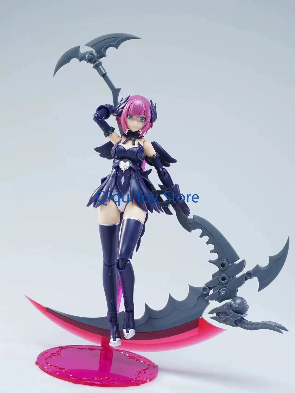 Fengyu, six-winged black angel, assembly model, with double body, with bracket