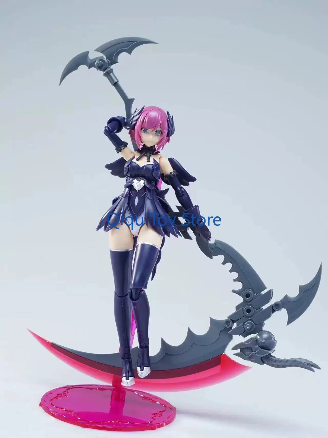 Fengyu, six-winged black angel, assembly model, with double body, with bracket