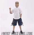 CCN1209 CCN1212 1/12 Male Soldier Clothing Set T-shirt Denim Shorts Fashion Casual Suit Hooded Coat Pants Fit 6" Action Figure