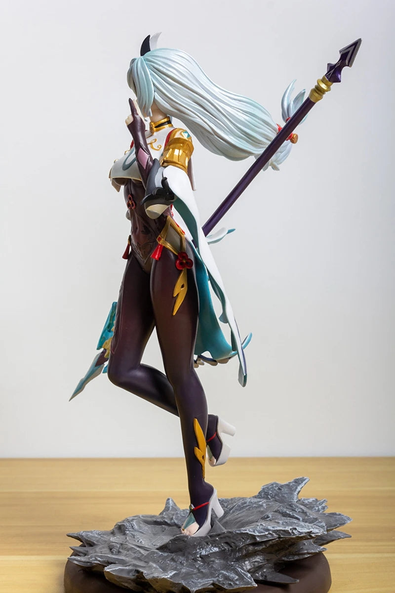 30cm Game Peripherals GK Genshin Impact Anime Figures ShenHe Action Figure Collectible Decoration Ornaments Model Doll Toys Gift