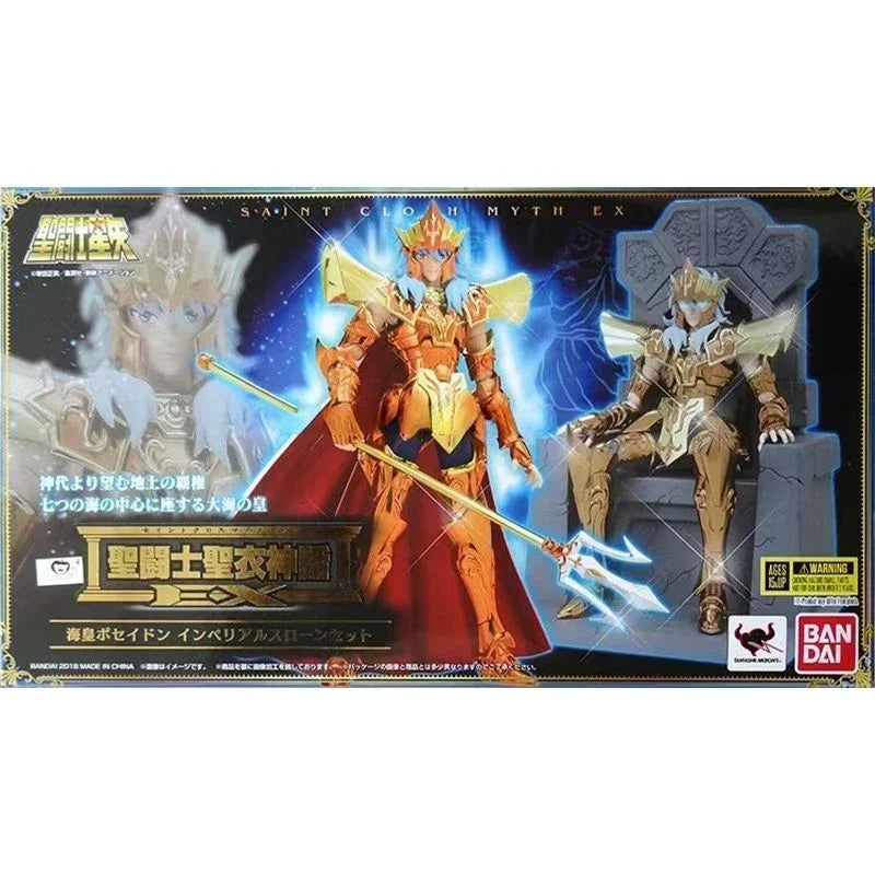 BANDAI Saint Cloth Myth EX Poseidon Deluxe Throne Set - Anime Collectible Figure Model Toy Gift for Fans, Limited Edition