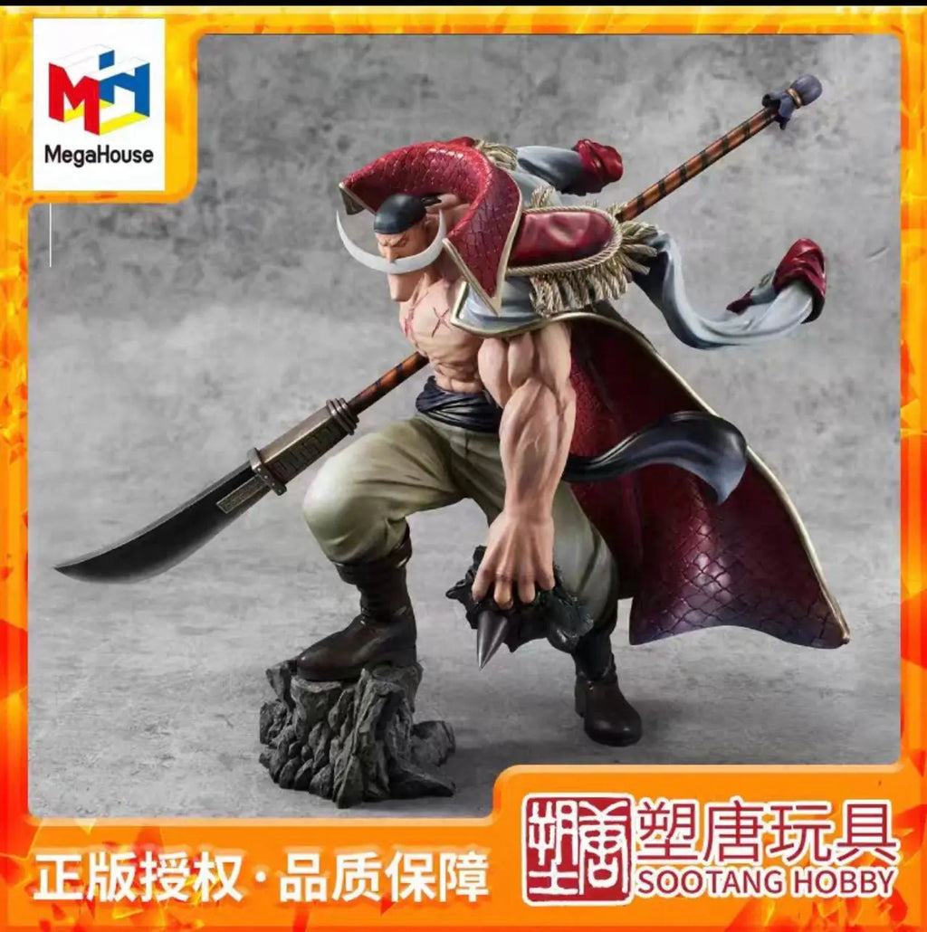 In Stock Original MegaHouse Portrait Of Pirates "SA-MAXIMUM" Edward Newgate Figure 300mm One Piece Action Statue Collectible Toy