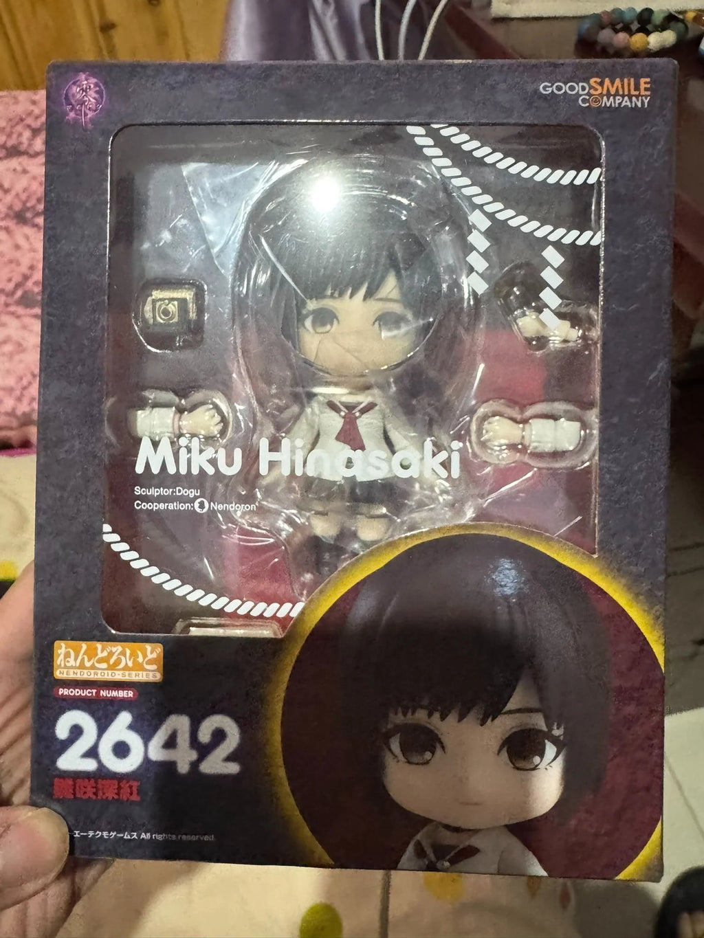 100%Genuine グッドスマイルカンパニ   Q Version No.2642 Hinasaki Miku Action Figure Decoration Collectible Boxed Model Doll Ornament