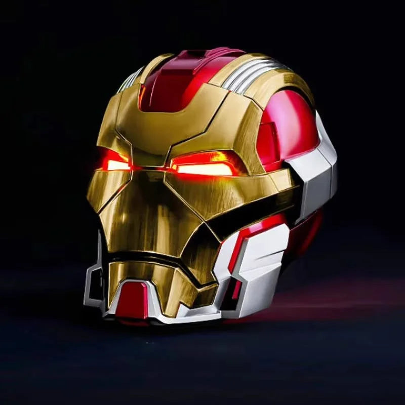 Marvel Iron Man MK17 Jarvis Helmet LED Lit Voice Activated Cosplay Mecha Mask Electric Toy for Fans And Collectors