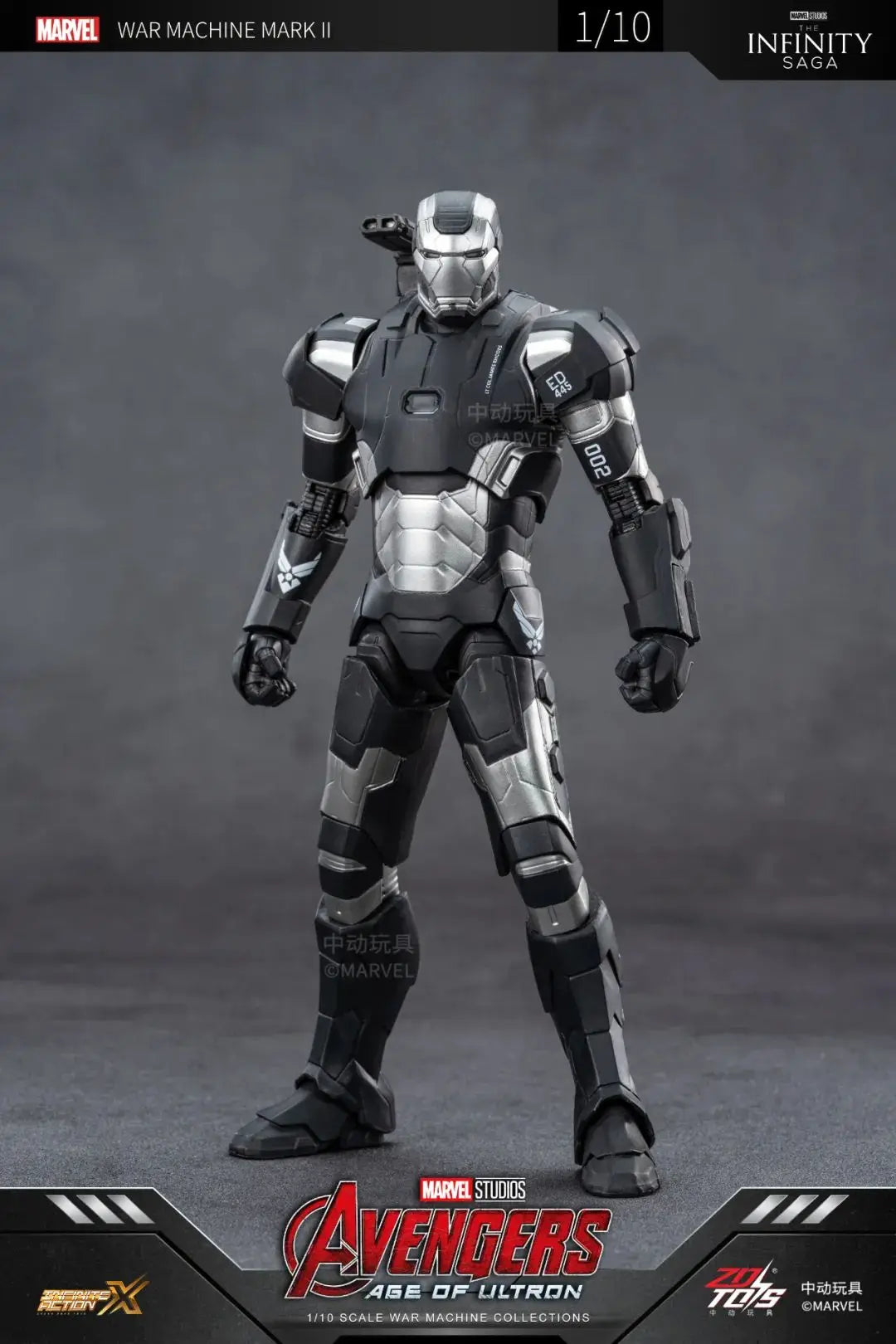1/10 Original ZD Toys Iron Man MK2 War Machine2.0 MK16 MK11 MK24 MK35 MK47 Tony Stark Collection Model Action Figure Kids Toys
