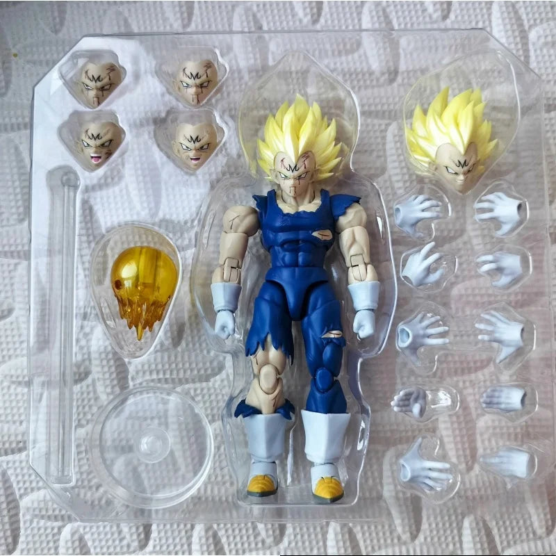 Hot Black Hole & Tk Dragon Ball Z Shf Super Saiyan Ssj Majin Vegeta Battle Damage Anime Action Figures Model Toys Collector
