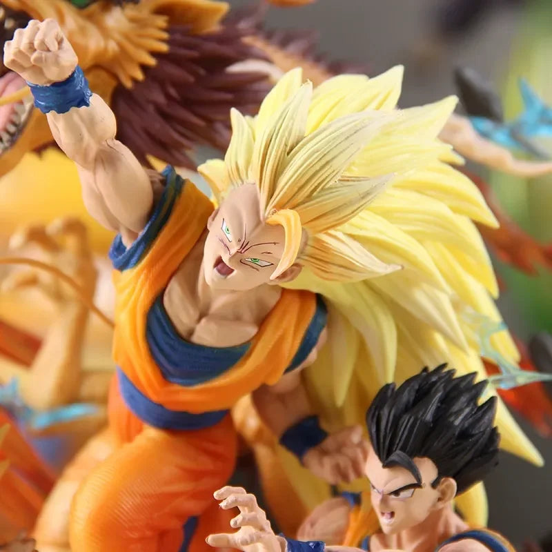 Dragon Ball Super Drei Dragon Balls Szenen-Ornament – ​​handgefertigte Anime-Figur Wukong Wufan Wutian Vater und Sohn Sammlerstück
