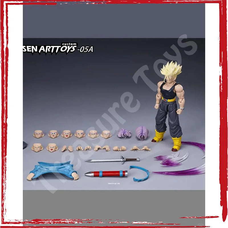 Tonsenarttoys Tonsen Arttoys Kamione Dragon Ball Z Super Saiyan SSJ SSJ2 Trunks 05a 05b Anime Action Figures Models Toys Gifts