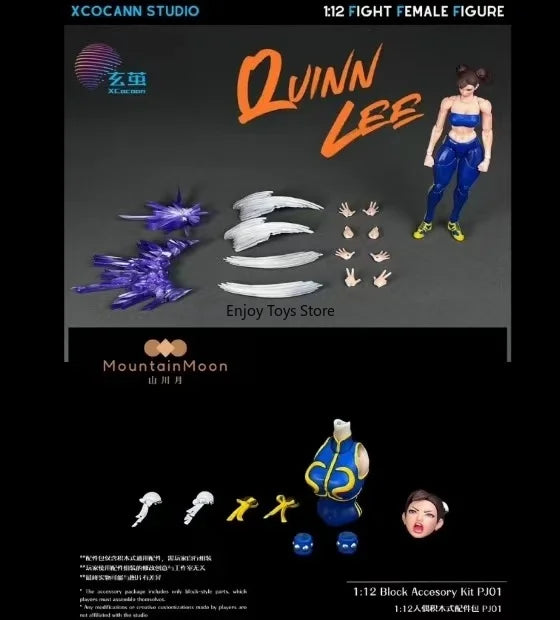 In Stock 1/12 Fighting Girl Shanchuanyue Studio Building Block Accessories Figure Toys