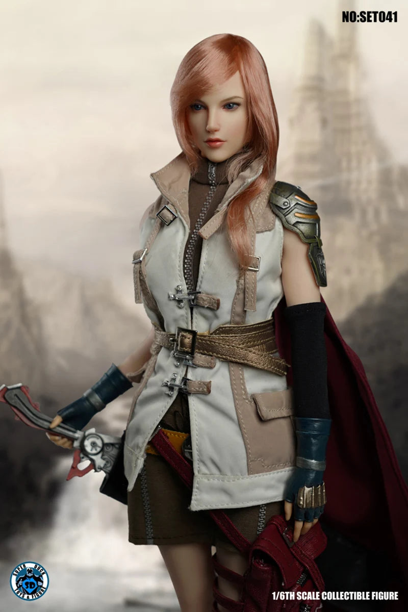 SUPER DUCK SET041 1/6 Fantasy Warrior Head Carving Clothing Set Model Fit 12'' TBL S10D Pale Big Breast Action Figure
