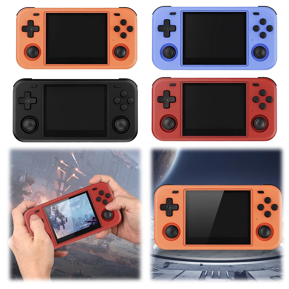 O30S Retro Handheld Game Console Linux System 3.5 Inch IPS Screen Portable Pocket Video Player Open Source for Kids Adults
