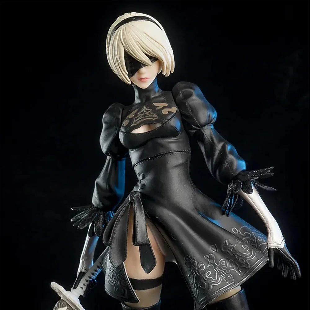 Yorha Figur NieR Automata 2B Nr. 2 Typ B Anime Figuren Deluxe 28 cm PVC Modell Action Figur Sammlung Dekoration Spielzeug Geschenke
