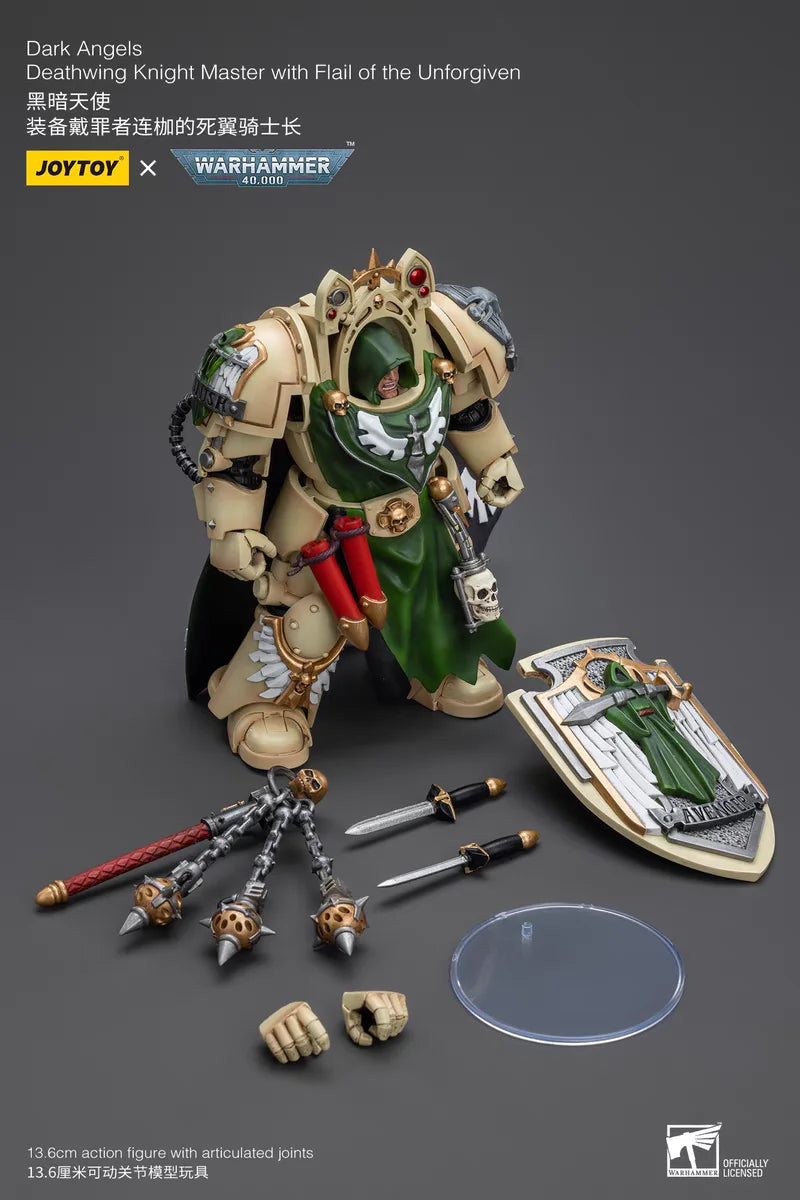 JOYTOYe Warhammer 40K Dark Angels Deathwing Knight Master Mace of Absolution 1 Mace of Absolution 2 Toys Model 1/18 Action Figur