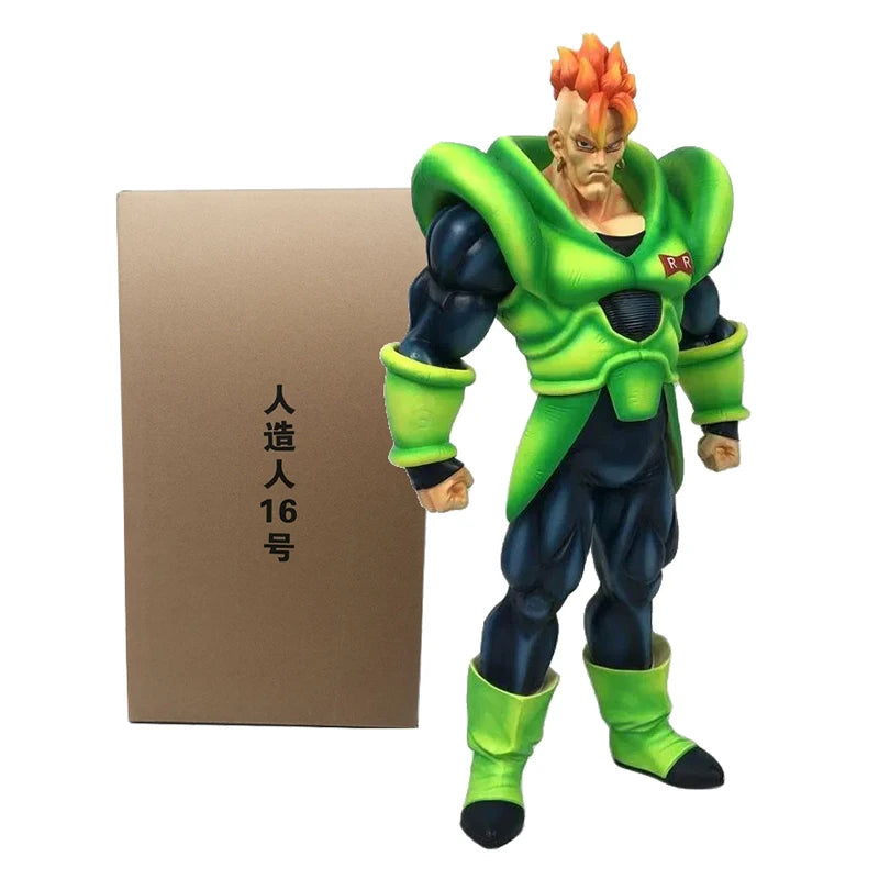 41 cm Anime Dragon Ball Lchiban Actionfigur ANDROID #16 Statue PVC bewegliche Sammlung Puppe Super Saiyan Gk Figur Modell Spielzeug