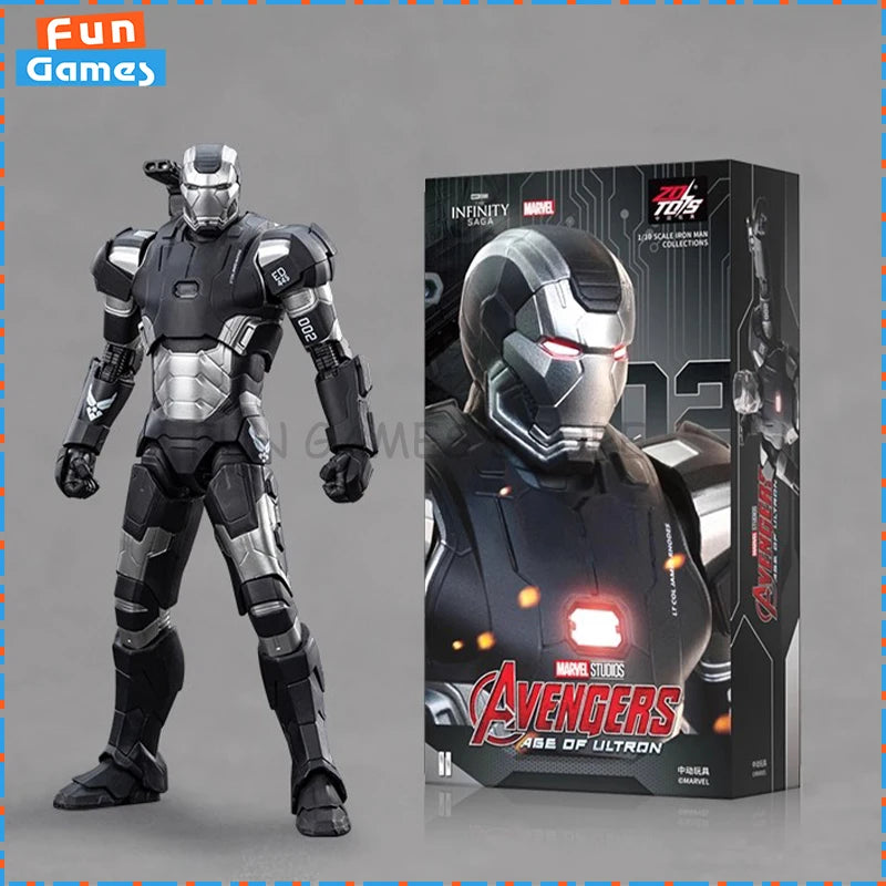New ZD Toys Figure Model War Machine MK2 Iron Man Action Figure Model Doll Joint Movable Custom Kid collect Toy Birthday Gift