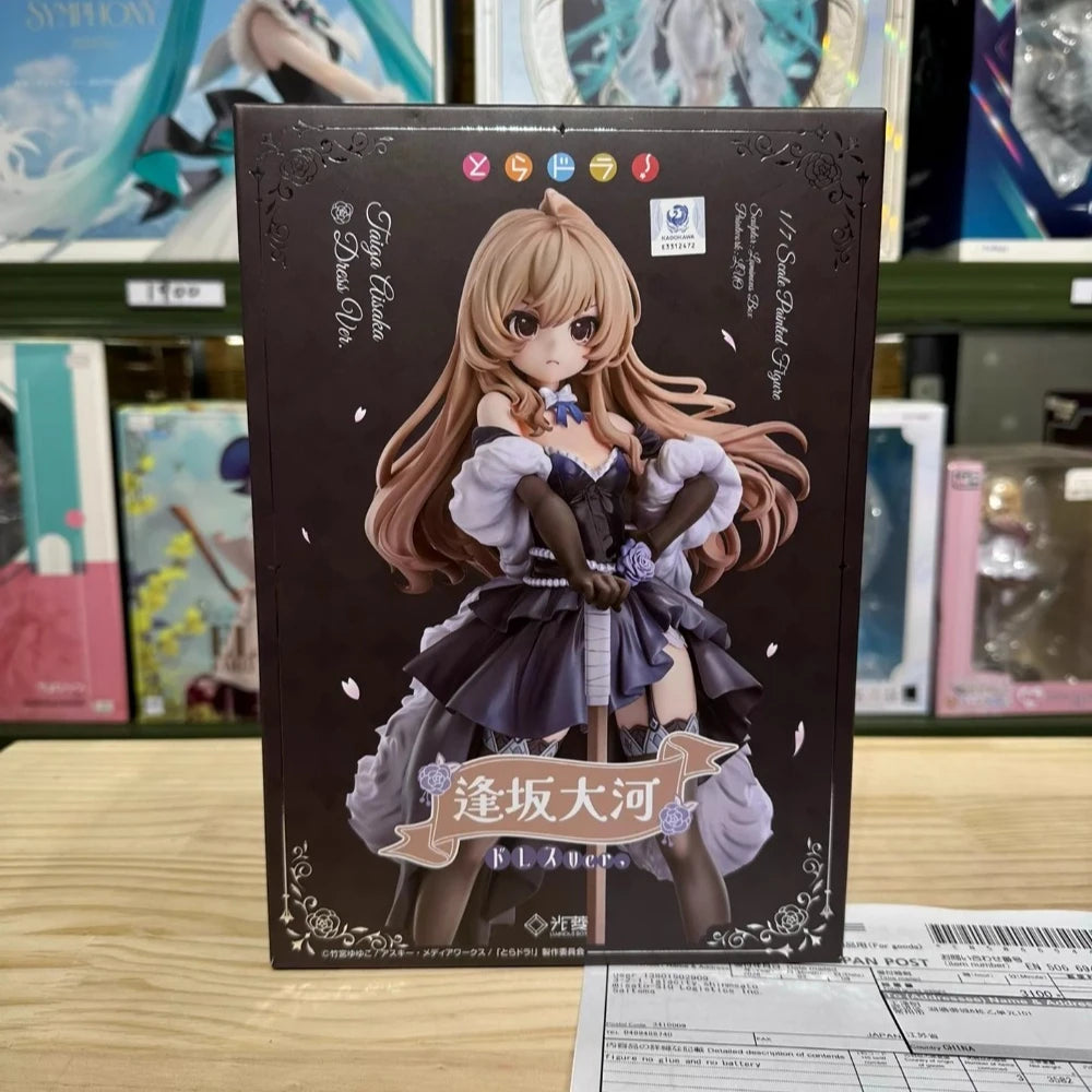 In Stock Luminous Box Original Genuine Toradora! Aisaka Taiga 1/7 Dress Ver. 23cm Anime Girl Collections Model Toy Figures Gift
