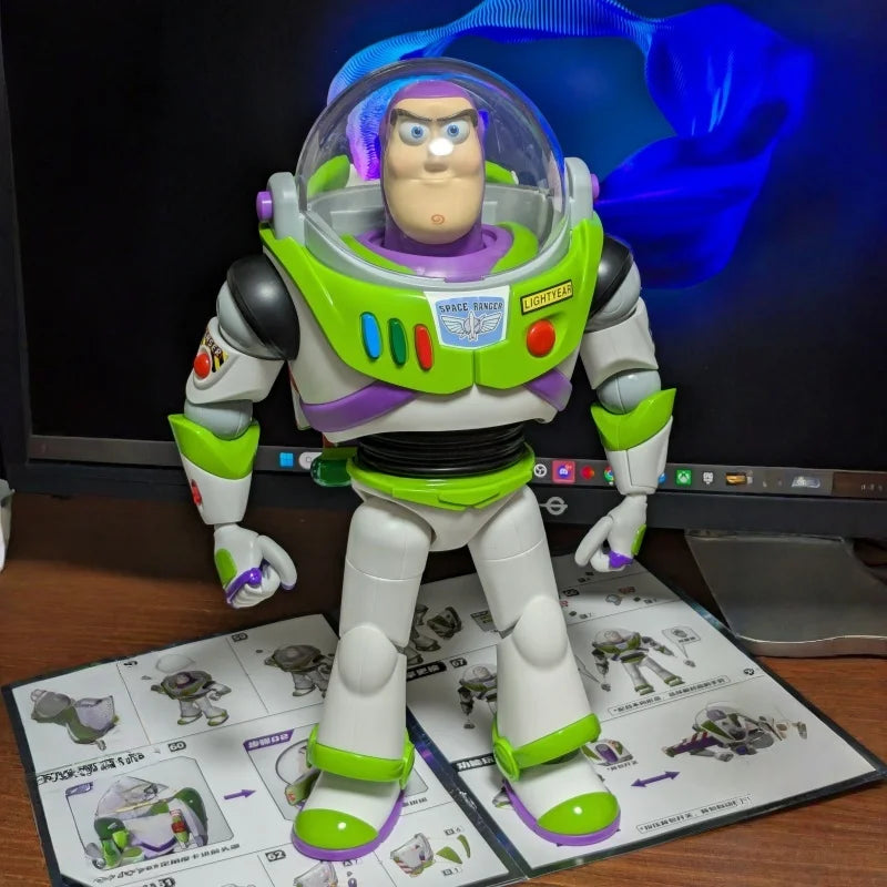 In Stock Disney Toy Story Buzz Lightyear Action Figure 17 Joints Movable Collectible Assembled Model Toys Ornament Fans Gifts