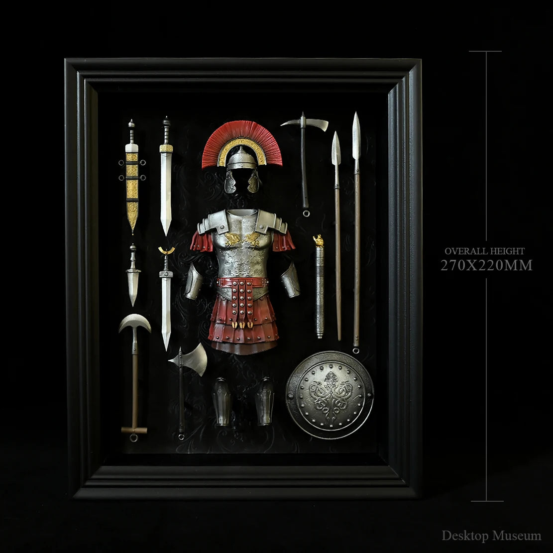 Desktop home decorations resin ornaments, ancient Roman centurion armor photo frame  LTCP-351