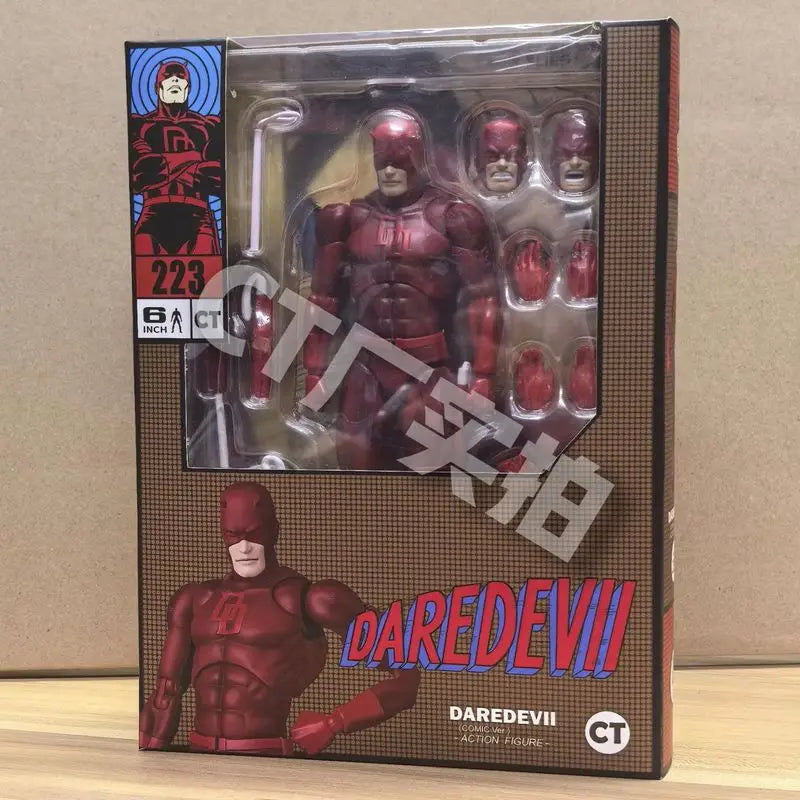Hot Daredevil Mafex 223 Comic Version Anime Action Figure Shf Figurine Statue Model For Children'S Birthday Gift Collectible Toy