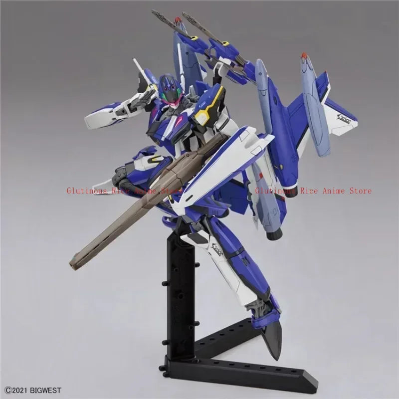Bandai original anime figure hg 1/100 YF-29 durandal valkyrie complete set action figure toys collectible model for kids present