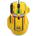 G6 Gaming-Maus, kabelgebunden, 128.000 DPI, Chip A826, RGB, makroprogrammierbar, ergonomisches Design, hervorragend für Gaming und Arbeit