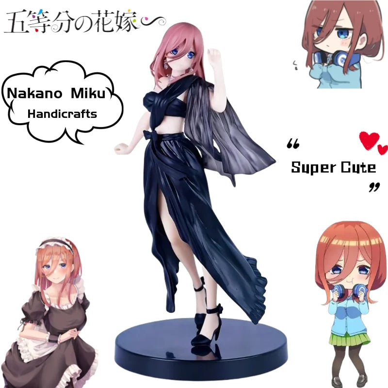 The Quintessential Quintuplets Nakano Miku secondary anime peripheral hand-do personalized creative cartoon desktop ornaments