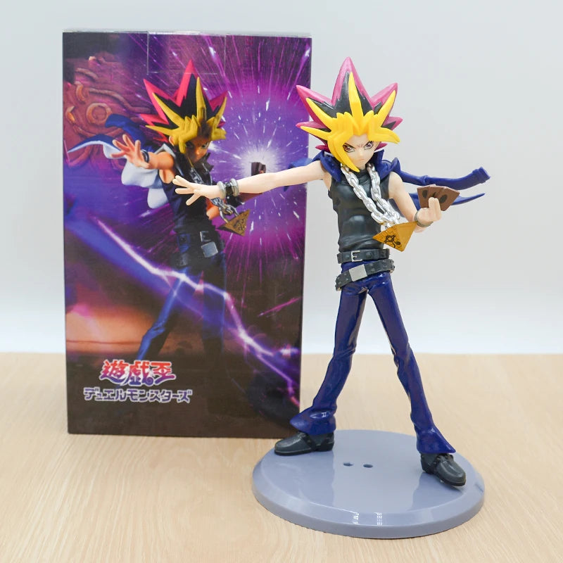 27cm Raa no Yokushinryuu Anime Figure Yu-Gi-Oh! Duel Monsters Yami Yugi Action Figure Dark Magician Girl Figurine Model Doll Toy