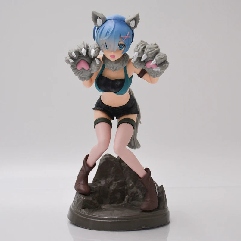 25cm Re:ZERO Starting Life in Another World Anime Figure Rem & Ram Twins Action Figure Rem/Ram Figure Collection Model Doll Toys