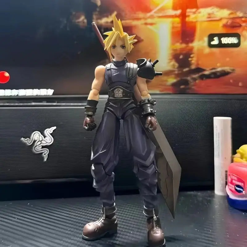In Stock Original Square Eni Se Bring Art Series Zack Cloud Strife Action Figure Pvc Model Desktop Ornament Toys Gift