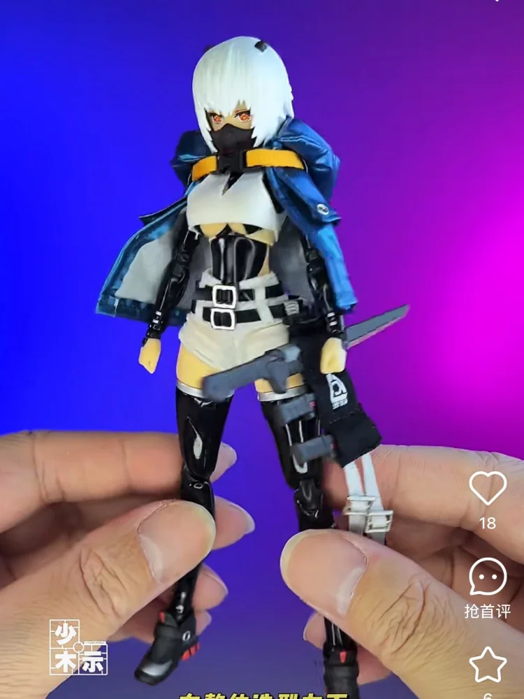 In stock Dark Hornet Armed Battle Angel 1/12 Scale Aba-002 Collectible Figure Mobile Suit Girl Soldier Anime Figure Model Toy