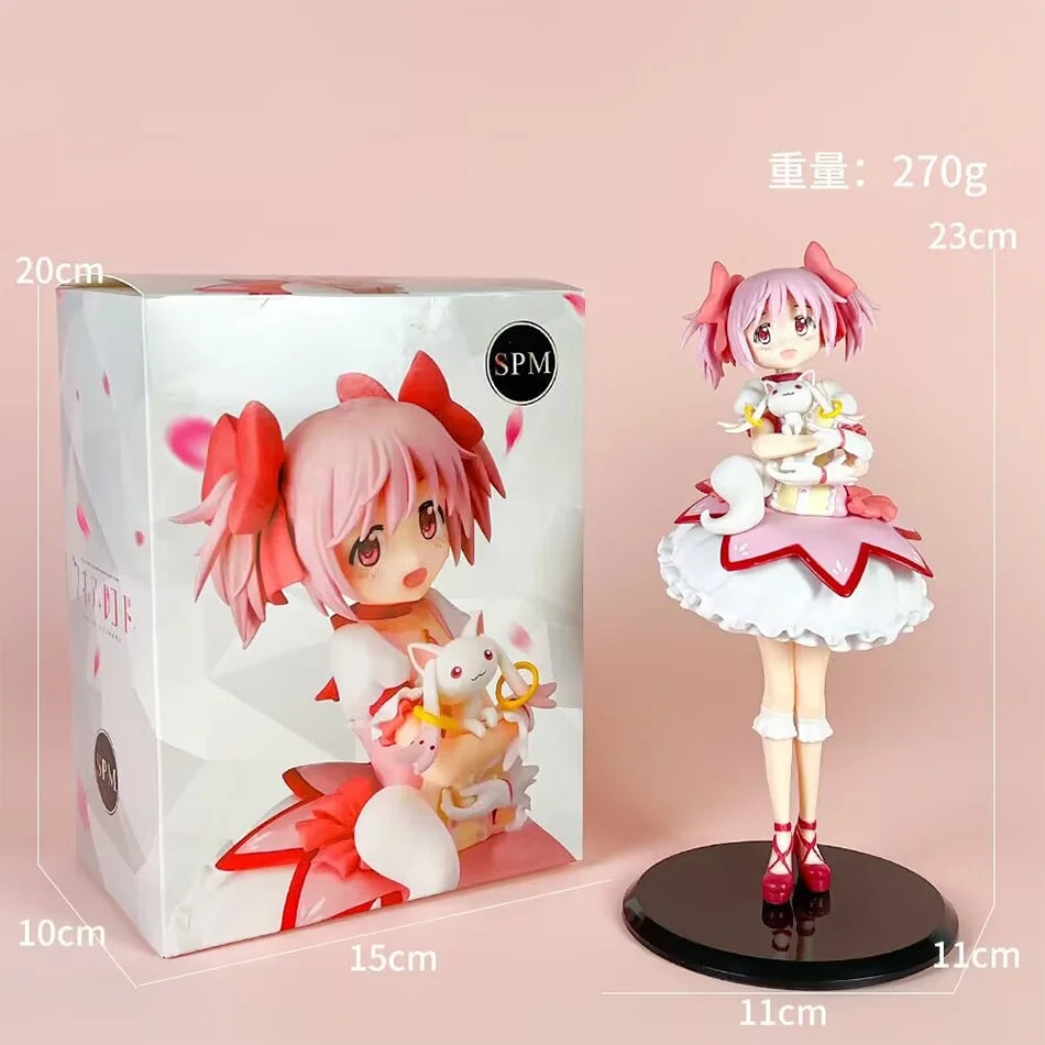 19 см сладка аниме фигурка Канаме Мадока модел играчки PVC екшън фигурка статуя декорация на плот Kawaii кукла празничен подарък