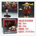 24CM Anime Kakegurui Twin Meari Saotome Figure Standing Model Toy Gift Collection Replaceable Face PVC Action Figure